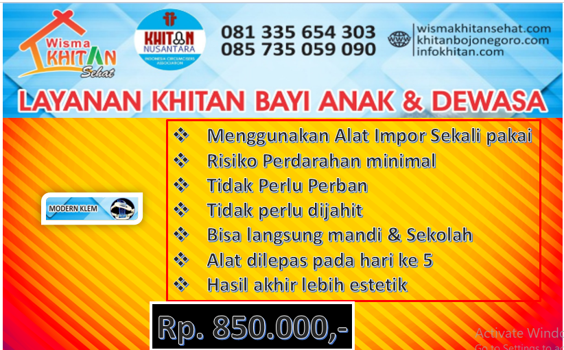 KLEM TANPA JAHITAN